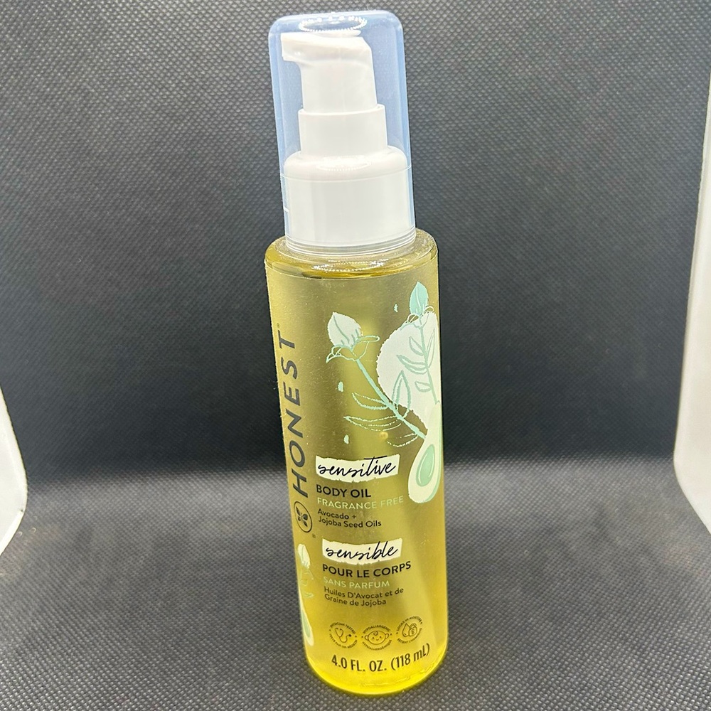 Honest Beauty Fragrance Free Moisturizing Body Oil Soothing & Nourishing 4 fl oz